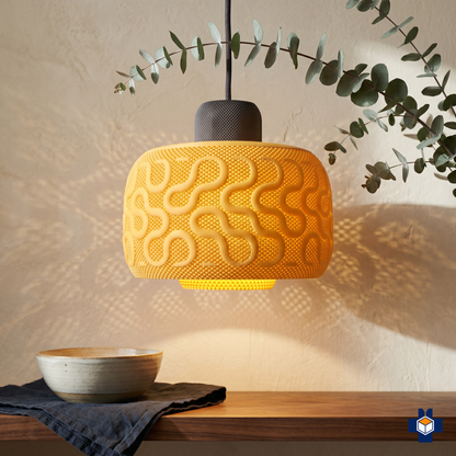 SEAMLESS mesh pendant casting dappled light