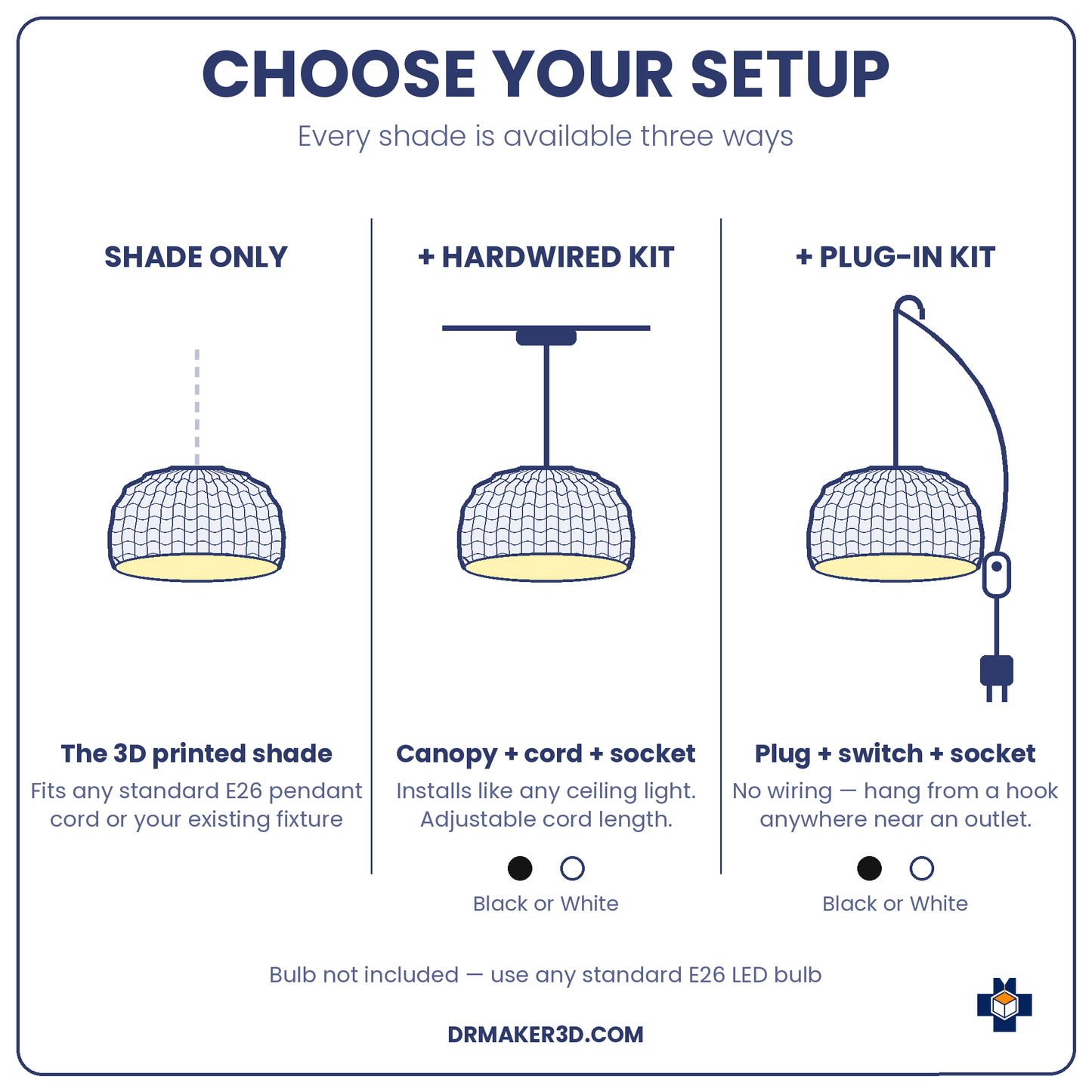 SEAMLESS pendant setup options
