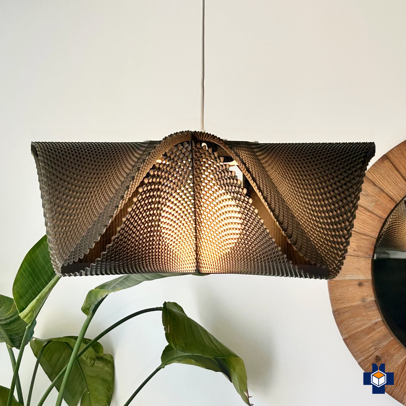 SINE modular wavy pendant light, main view