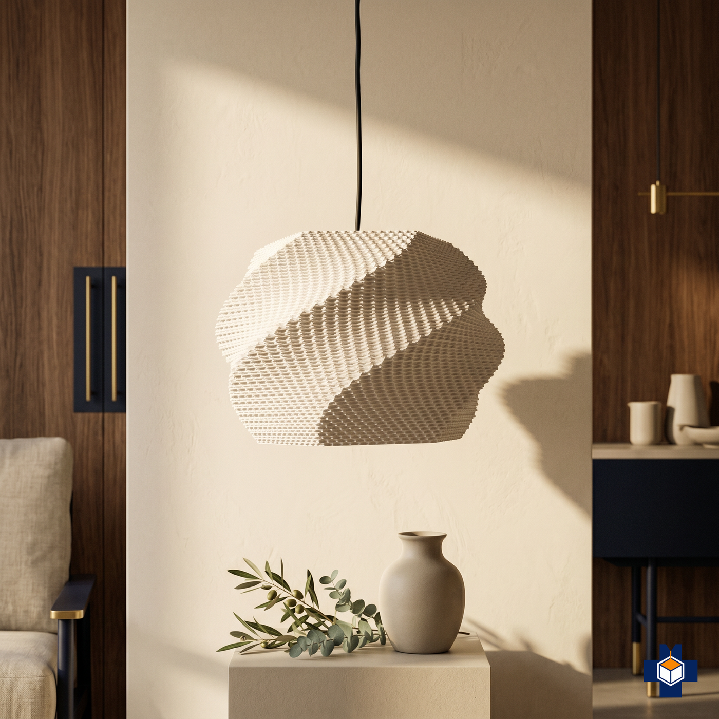 SOFIA pendant sculptural form
