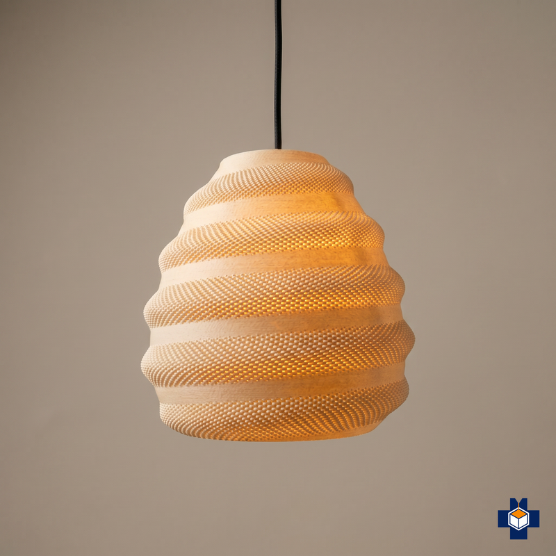 TORO beehive pendant light, ivory, main view