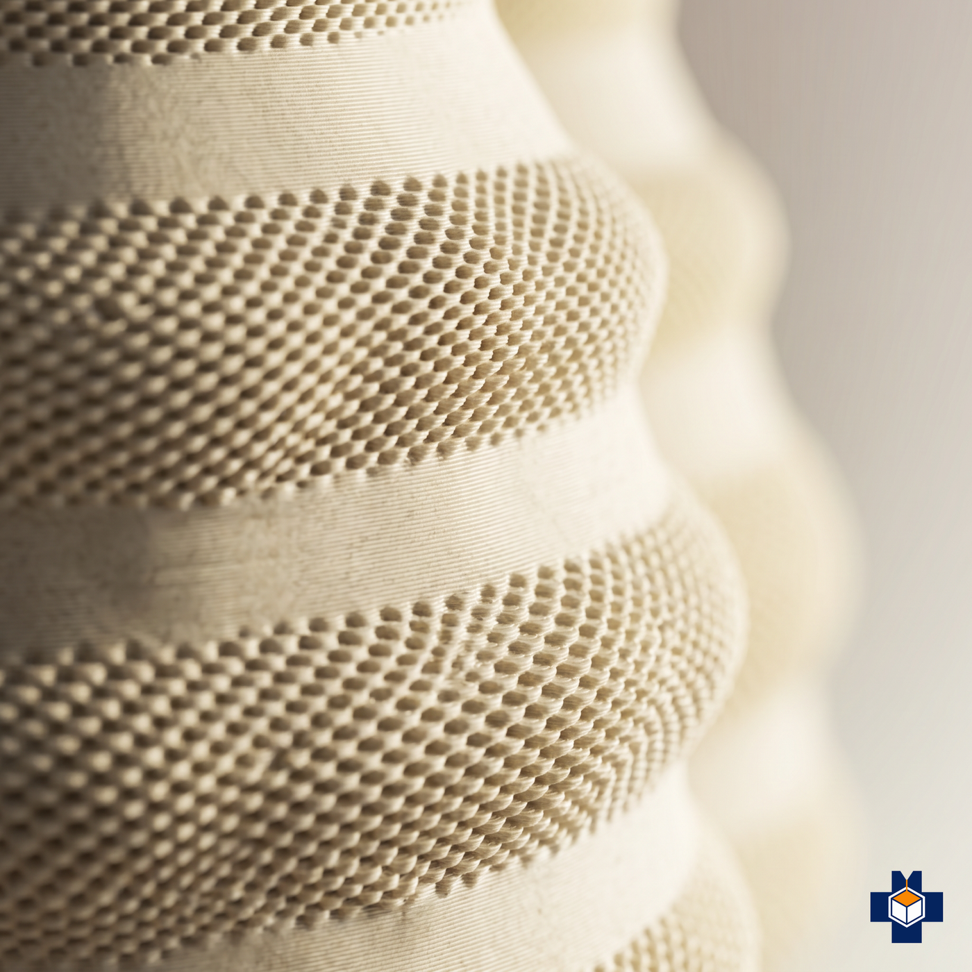 TORO beehive pendant, woven mesh and coiled-tier detail