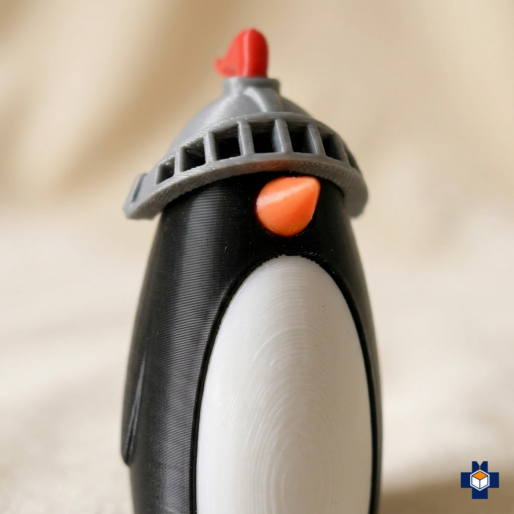 TUXEDO chess piece, close-up detail