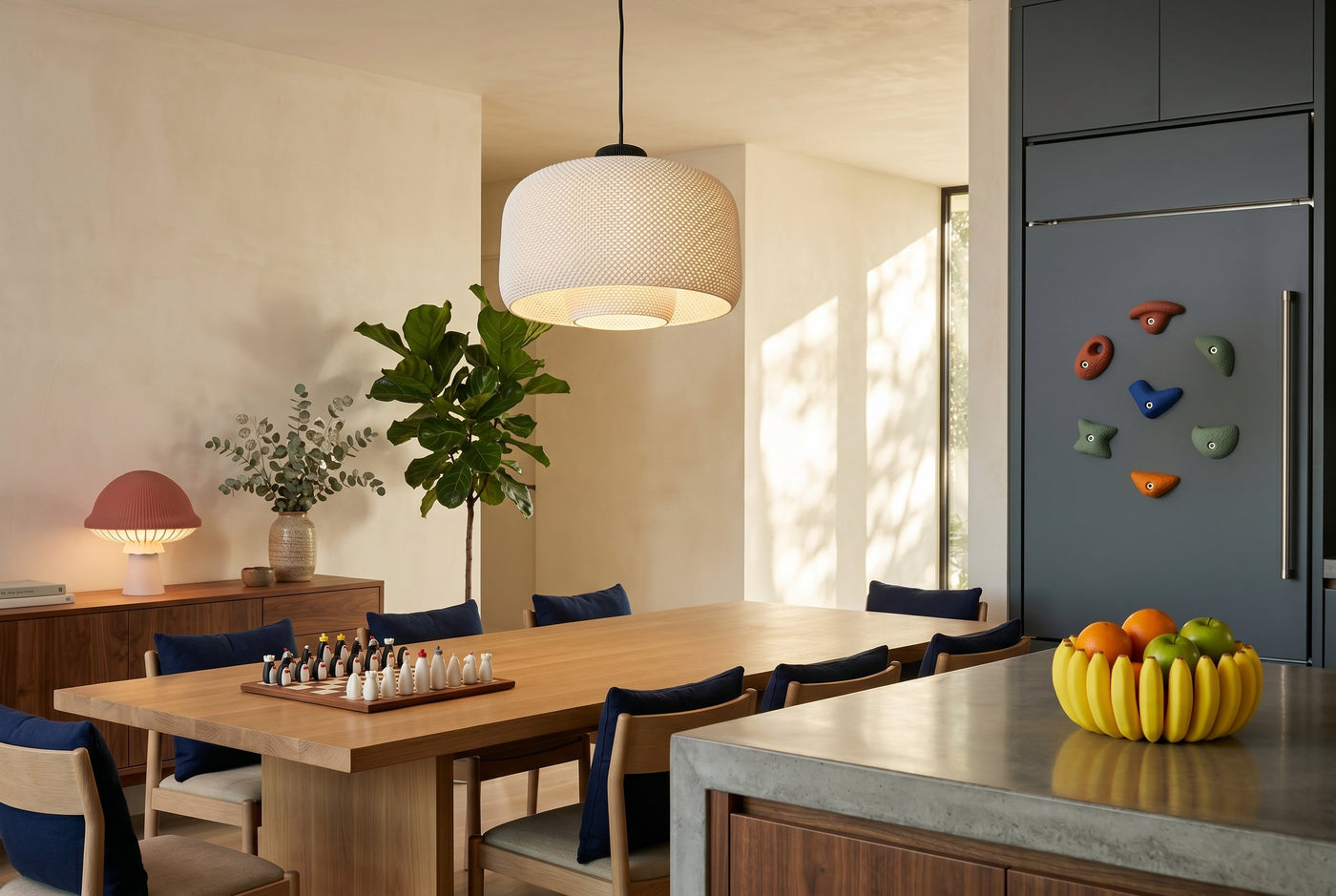 One room styled with five DrMaker3D pieces — tap the hotspots to explore