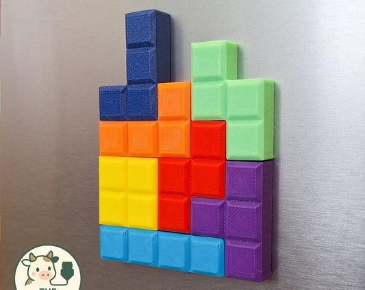 Tetris Retro Magnets, Video Game, Fridge Magnets, Nintendo Gift, Custom Whiteboard Magnet, Dishwasher Magnet