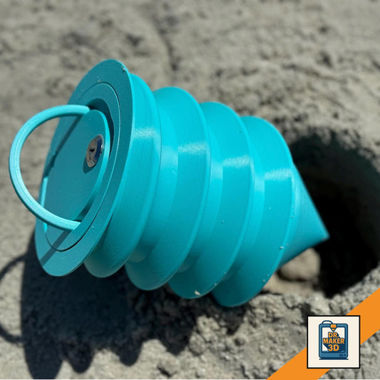 DIG | Beach Safe Lock Box with Keys - Custom Ocean Sand Storage, Choice of Color