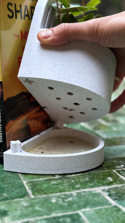 ROOT | 3D Printed Bookend Planter, Succulent Pot with Water Reservoir, Desk Shelf Decor Gift