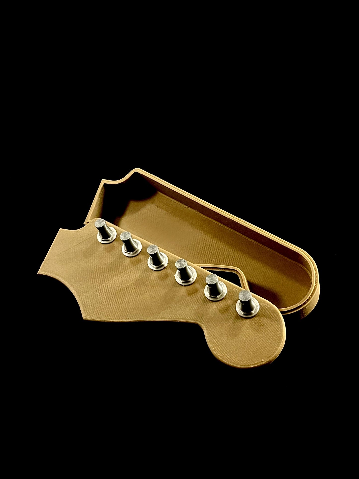 FENDRIX | Fender Headstock Guitar Pick Box - Custom Musical Organizer, Choice of Size and Color