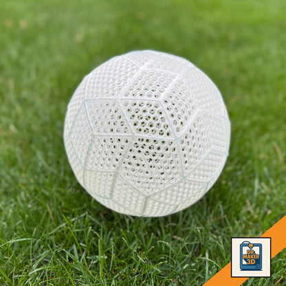 KICK | 3D Printed Airless Soccer Training Ball, Full Size Practice Ball, Durable Soccer Gift