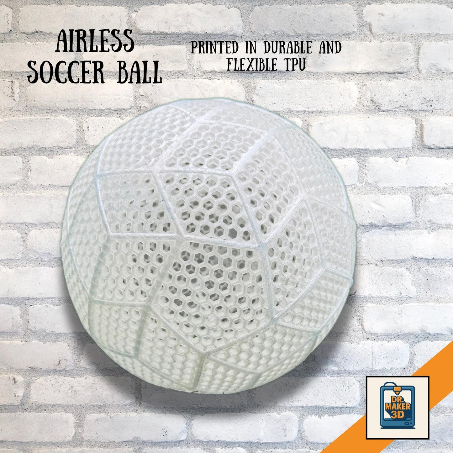 KICK | Airless Soccer Training Ball - Full Size TPU, Choice of Color