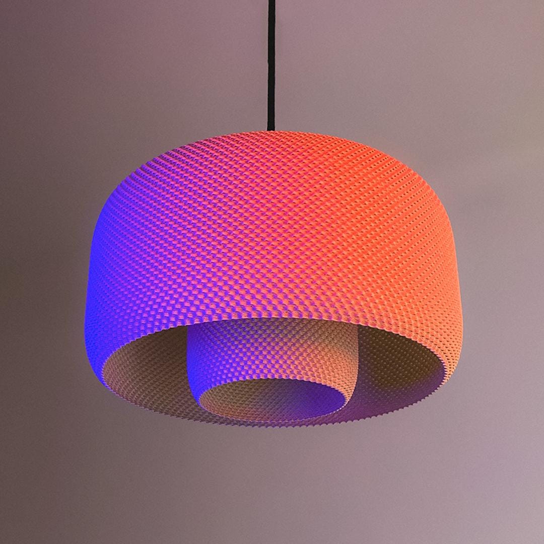 LOLA | Mid Century Modern Hanging Light - Custom Chandelier Lampshade, Choice of Size and Colors