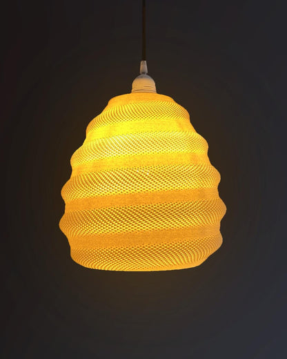 TORO | 3D Printed Chandelier Pendant Light, Large Boho Hanging Lamp Shade, Dining Room Ceiling Light
