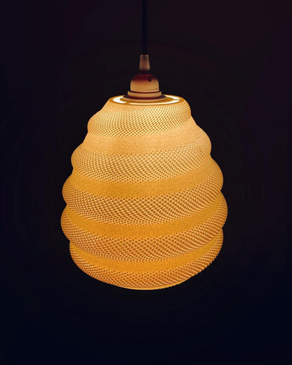 TORO | 3D Printed Chandelier Pendant Light, Large Boho Hanging Lamp Shade, Dining Room Ceiling Light