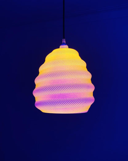 TORO | 3D Printed Chandelier Pendant Light, Large Boho Hanging Lamp Shade, Dining Room Ceiling Light