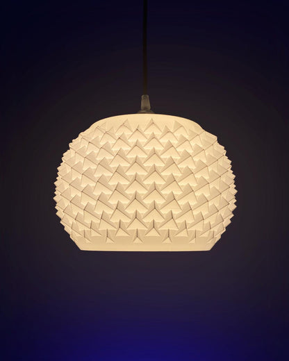 SPIKE | 3D Printed Spiked Pendant Light, Geometric Boho Hanging Lamp Shade, Ceiling Light