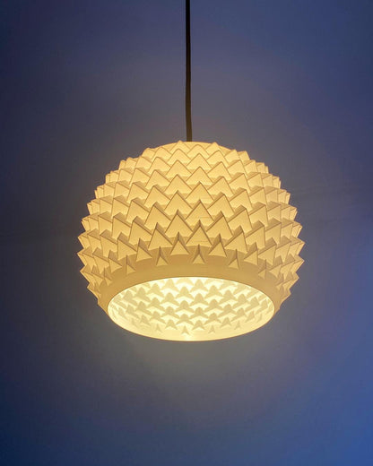 SPIKE | 3D Printed Spiked Pendant Light, Geometric Boho Hanging Lamp Shade, Ceiling Light