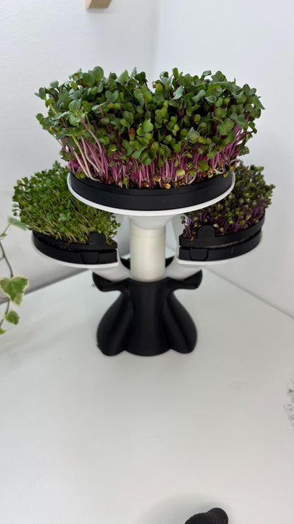 SPROUT | 3D Printed Microgreens Grow Kit, Modular Indoor Garden Tower, Kitchen Herb Growing Gift