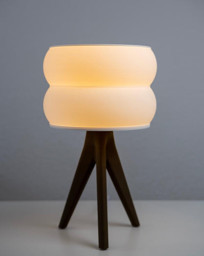 GYRO | 3D Printed Geometric Desk Lamp, Modern LED Table Lamp, Office Desk Light Gift