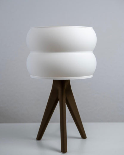 GYRO | 3D Printed Geometric Desk Lamp, Modern LED Table Lamp, Office Desk Light Gift
