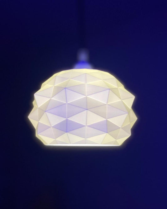 POLY | Modern Pendant Lampshade - Custom Mid Century Ceiling Light, Choice of Size and Color
