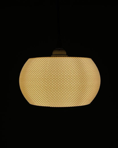 VALO | 3D Printed Mid Century Pendant Light, Boho Hanging Lamp Shade, Bedroom Ceiling Light