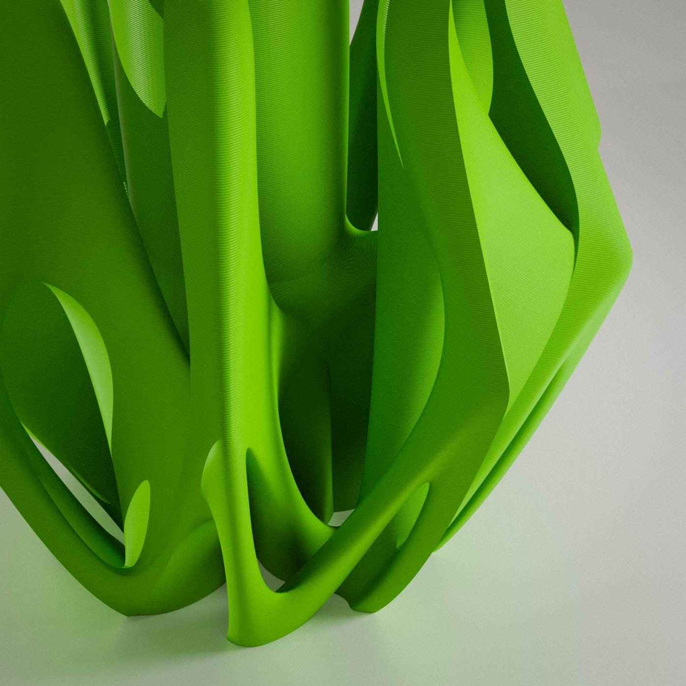 VERDANT | Sculptural Desk Lamp - Custom Organic Flame Design LED Table Light, Choice of Color