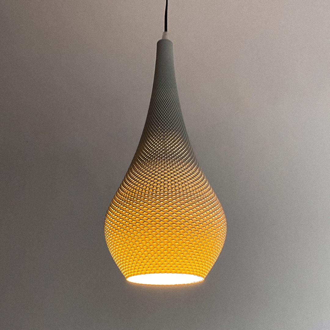TIARA | 3D Printed Tiered Pendant Light, Geometric Boho Hanging Lamp Shade, Bedroom Ceiling Light