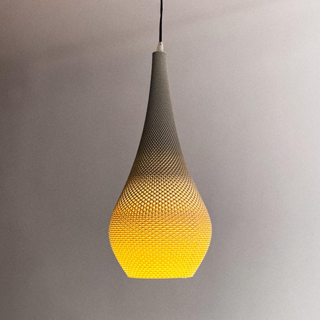 TIARA | 3D Printed Tiered Pendant Light, Geometric Boho Hanging Lamp Shade, Bedroom Ceiling Light