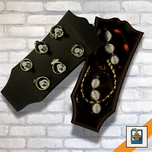 STRUM | Guitar Headstock Box - Custom Gibson-Style Jewelry/Pick Case, Choice of Color