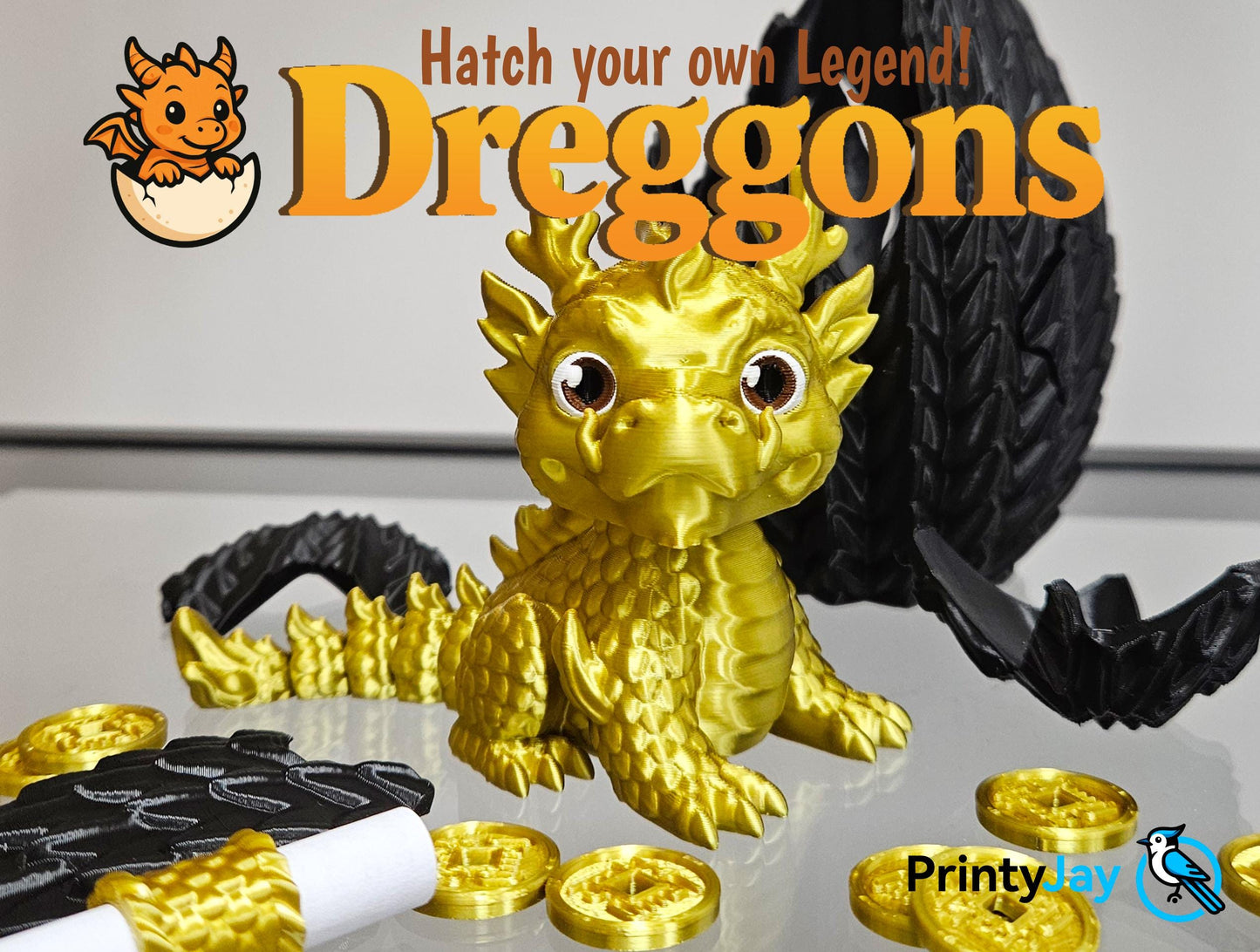 DREGGON | Dragon Egg Surprise Toy - Collectible Fantasy Creature, Choice of Color
