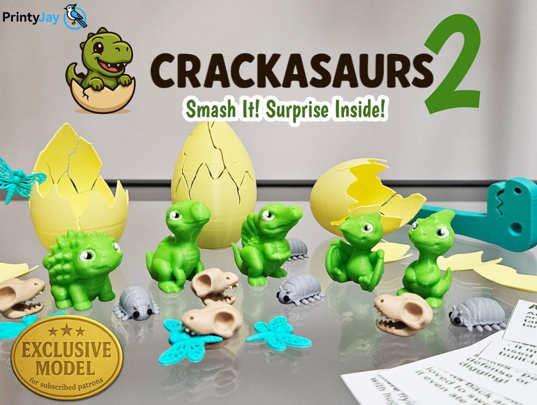 CRACKASAURUS | Dinosaur Egg Surprise Toy - Collectible Hatching Dino, Choice of Dino