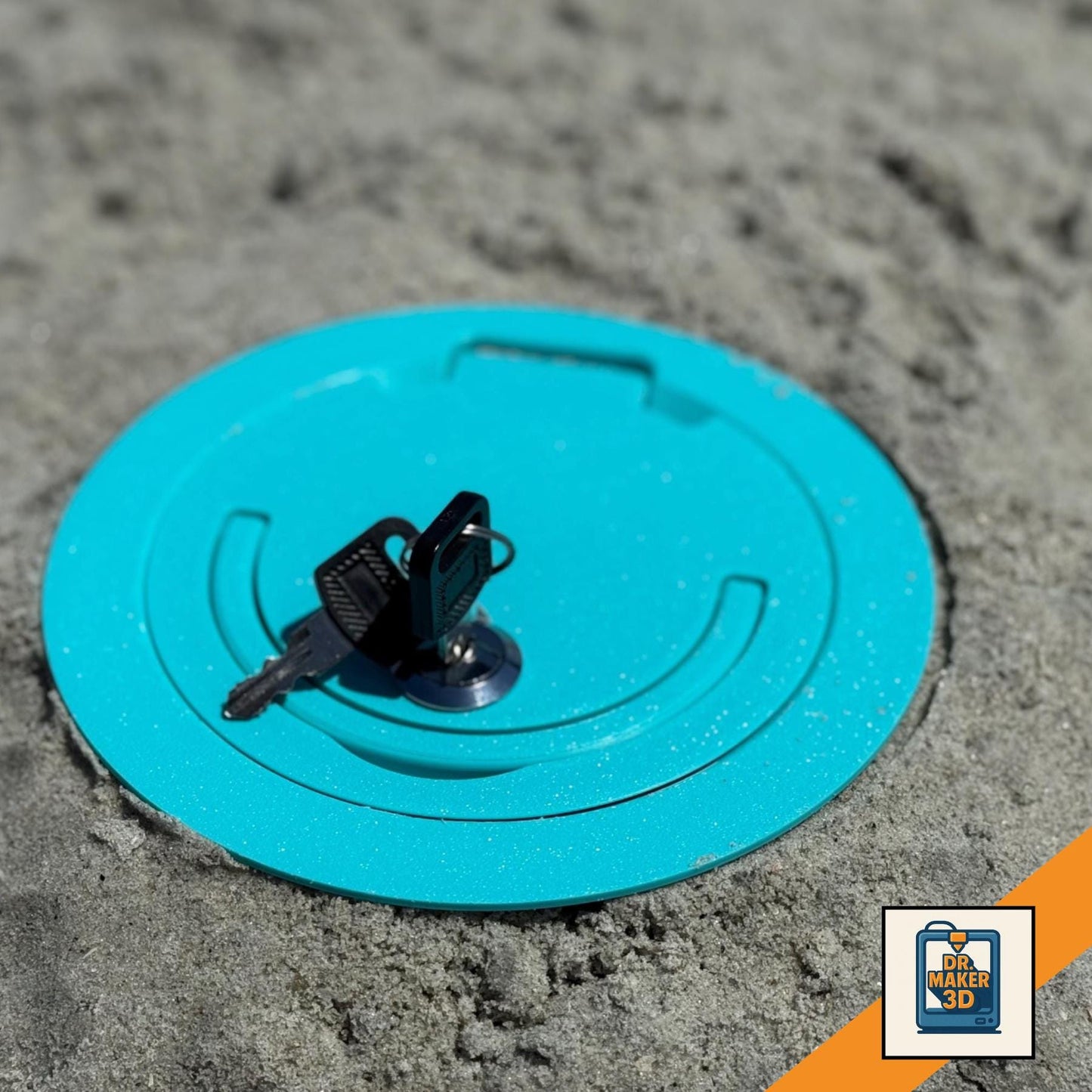 DIG | Beach Safe Lock Box with Keys - Custom Ocean Sand Storage, Choice of Color