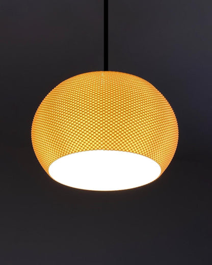 VALO | 3D Printed Mid Century Pendant Light, Boho Hanging Lamp Shade, Bedroom Ceiling Light