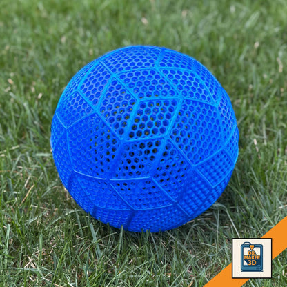 KICK | 3D Printed Airless Soccer Training Ball, Full Size Practice Ball, Durable Soccer Gift