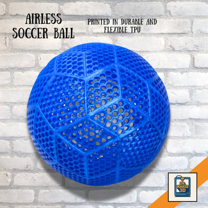 KICK | 3D Printed Airless Soccer Training Ball, Full Size Practice Ball, Durable Soccer Gift