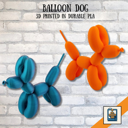 AIRPUP | 3D Printed Balloon Dog Statue, Pop Art Home Decor Gift, Jeff Koons Style