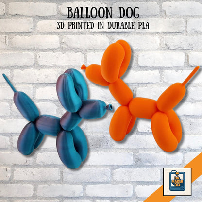 AIRPUP | 3D Printed Balloon Dog Statue, Pop Art Home Decor Gift, Jeff Koons Style