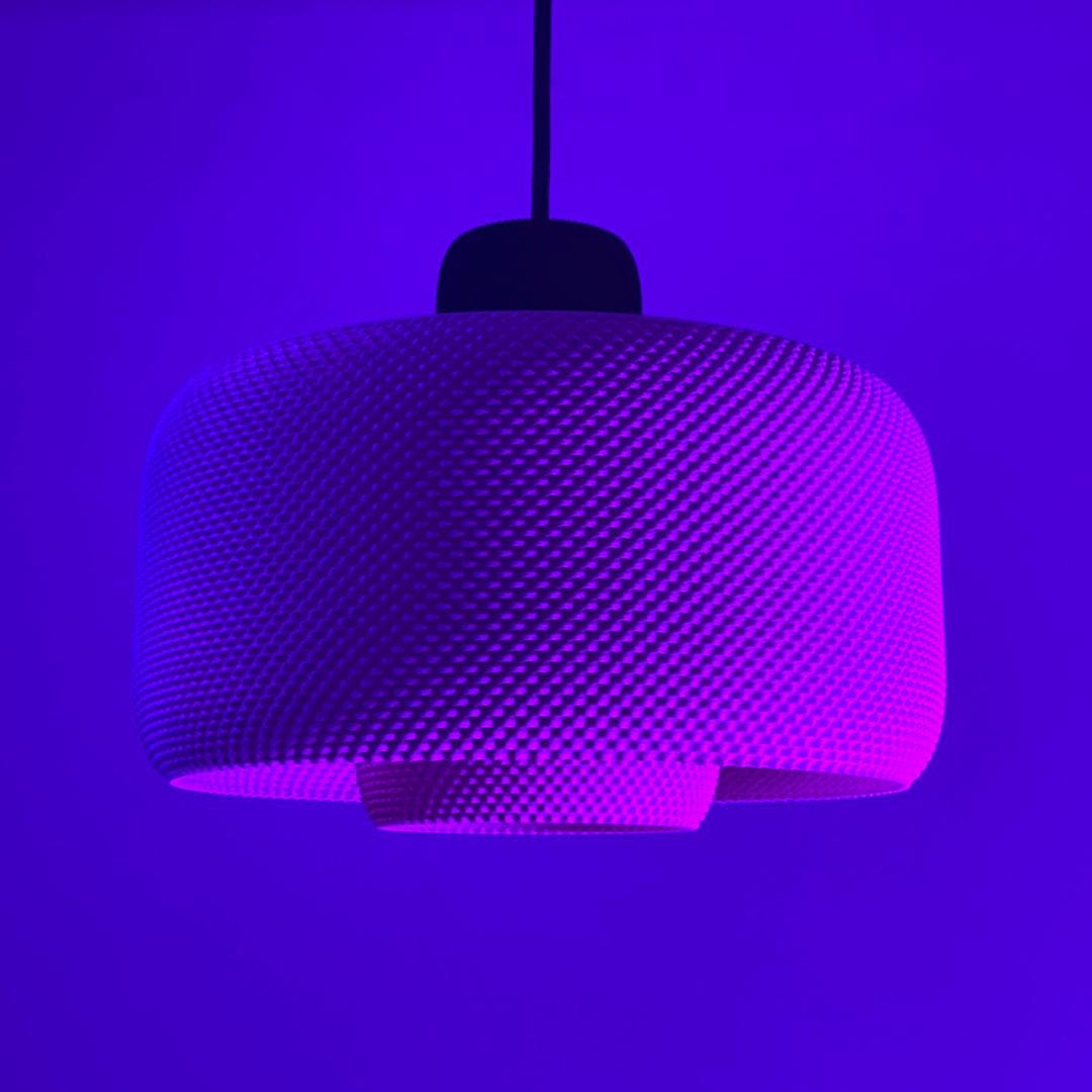 LOLA | Mid Century Modern Hanging Light - Custom Chandelier Lampshade, Choice of Size and Colors