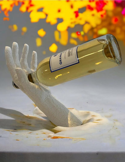 VINO | 3D Printed Gravity Defying Wine Holder, Balancing Bottle Stand, Unique Wine Lover Gift