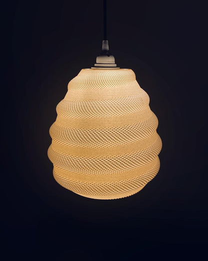 TORO | 3D Printed Chandelier Pendant Light, Large Boho Hanging Lamp Shade, Dining Room Ceiling Light