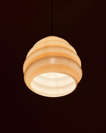 TORO | 3D Printed Chandelier Pendant Light, Large Boho Hanging Lamp Shade, Dining Room Ceiling Light