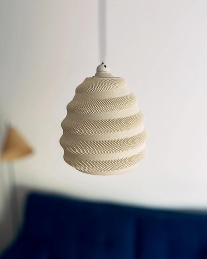 TORO | 3D Printed Chandelier Pendant Light, Large Boho Hanging Lamp Shade, Dining Room Ceiling Light