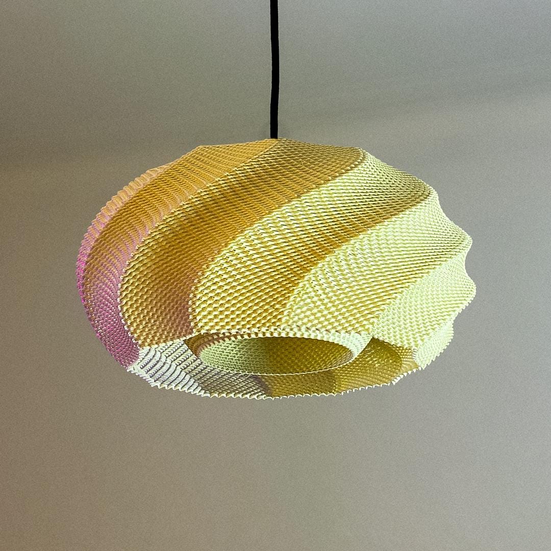 OFELIA | Modern Pendant Light - Custom Boho Chandelier Lampshade, Choice of Size and Colors