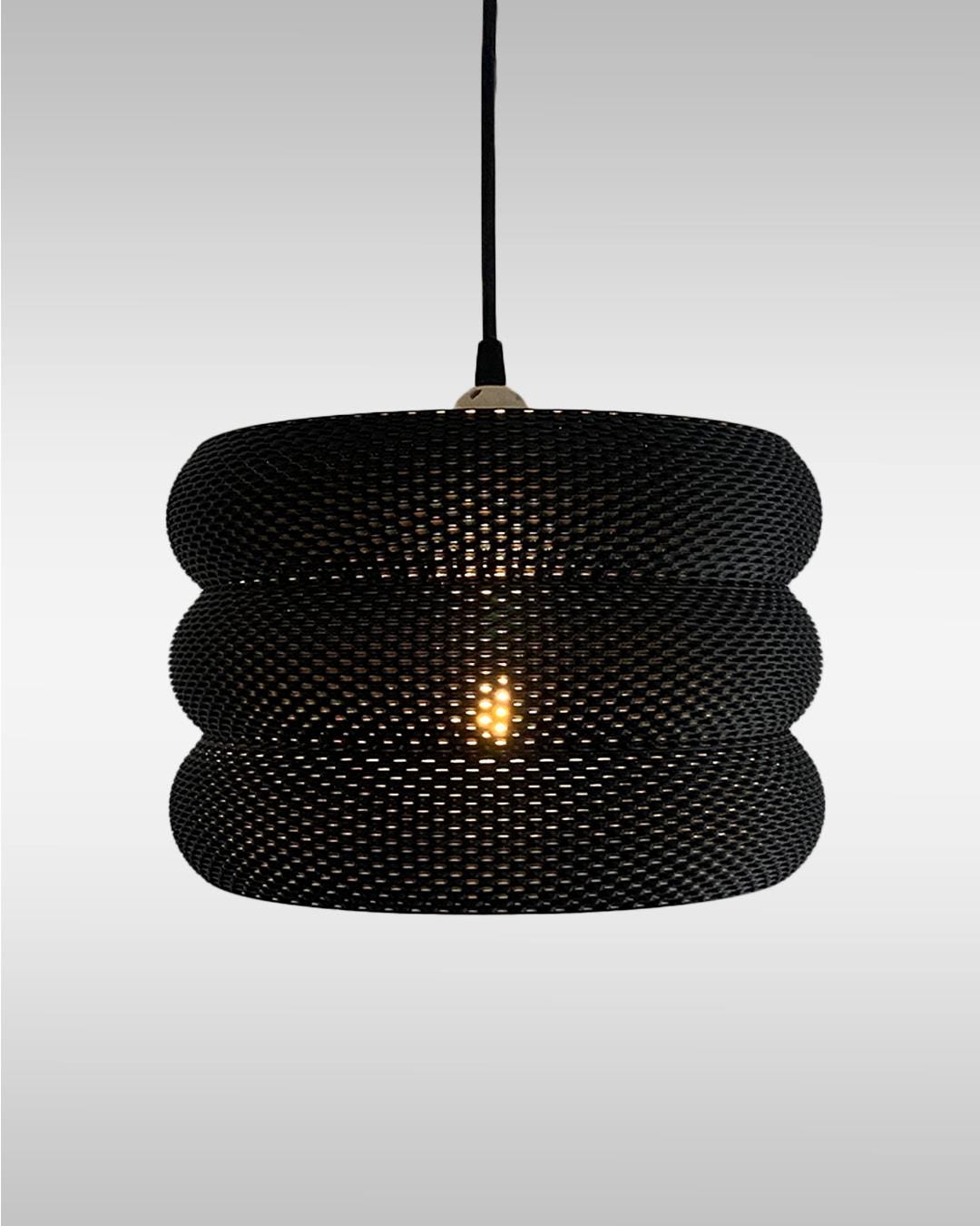 MARA | Modern Boho Pendant Light - Custom Statement Chandelier Lampshade, Choice of Size and Color