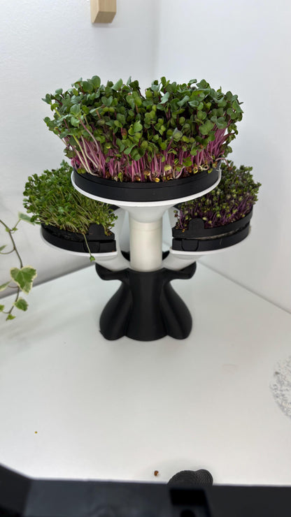 SPROUT | 3D Printed Microgreens Grow Kit, Modular Indoor Garden Tower, Kitchen Herb Growing Gift