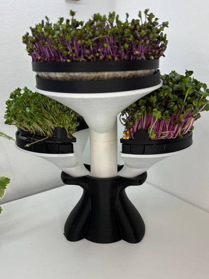 SPROUT | 3D Printed Microgreens Grow Kit, Modular Indoor Garden Tower, Kitchen Herb Growing Gift