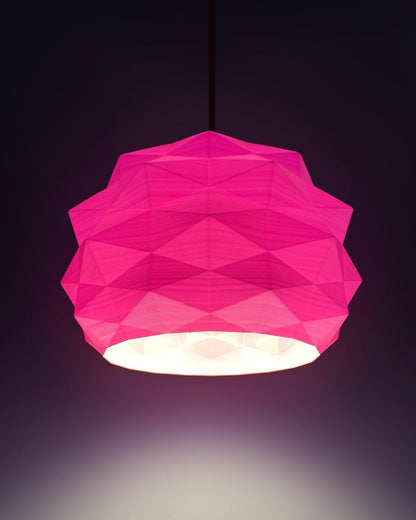 POLY | 3D Printed Faceted Geometric Pendant Light, Mid Century Modern Hanging Lamp Shade, Ceiling Light