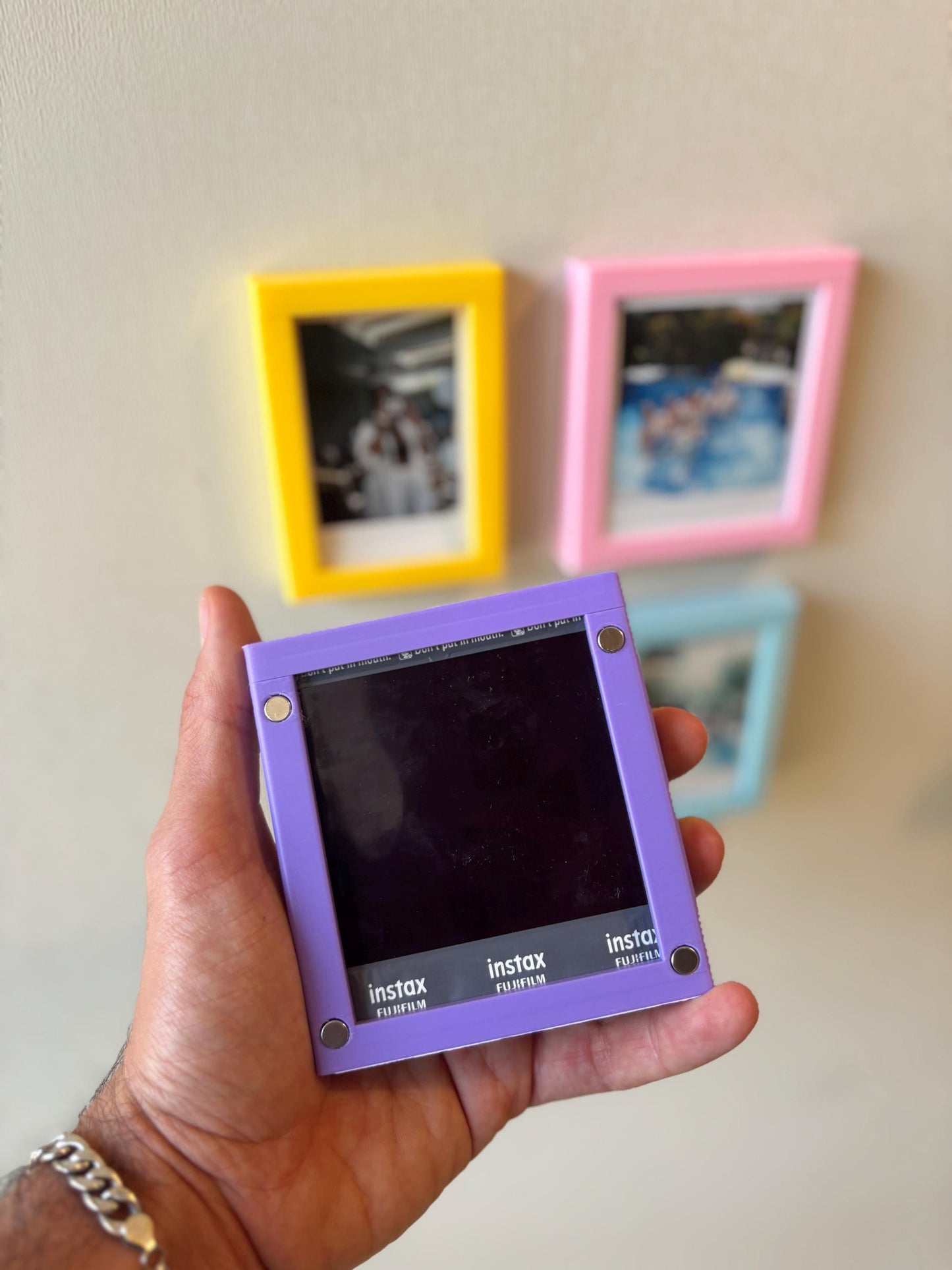 SNAPPY | Magnetic Instax Photo Frames - Set of 4, Choice of Colors