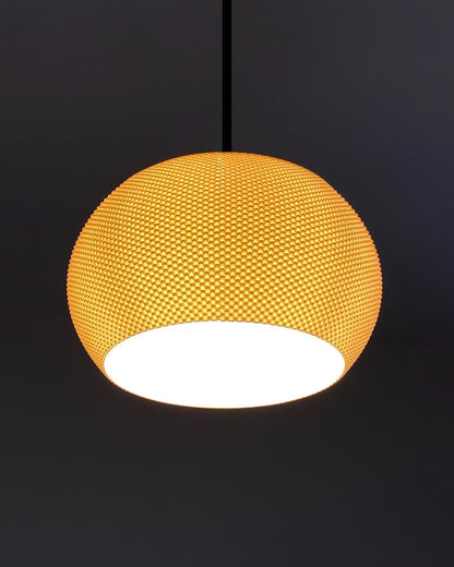 VALO | 3D Printed Mid Century Pendant Light, Boho Hanging Lamp Shade, Bedroom Ceiling Light