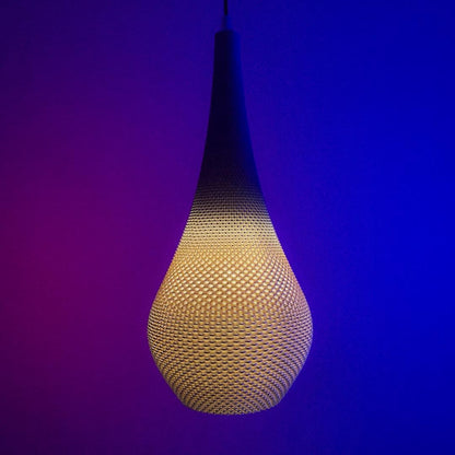 TIARA | 3D Printed Tiered Pendant Light, Geometric Boho Hanging Lamp Shade, Bedroom Ceiling Light
